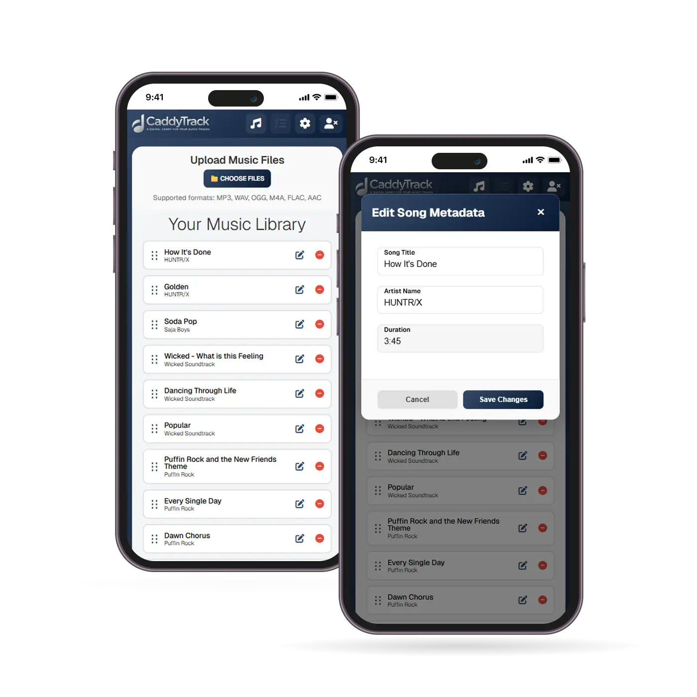 CaddyTrack has consistency and continuity across devices