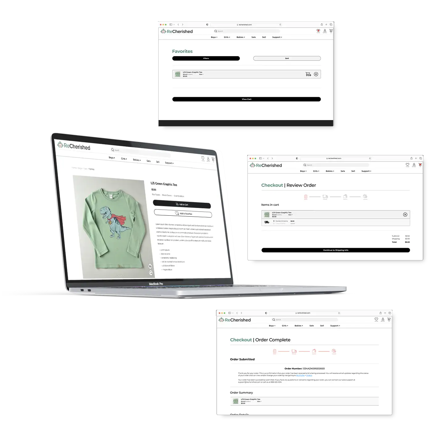 ReCherished responsive website